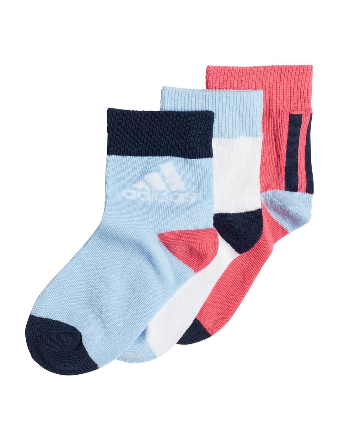 Calcetines Niña adidas rosa/azul
