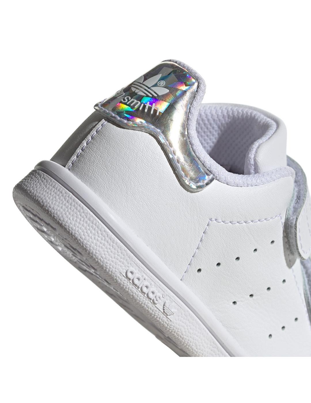 Zapatilla Baby adidas Stan Smith Blanco-Brillante