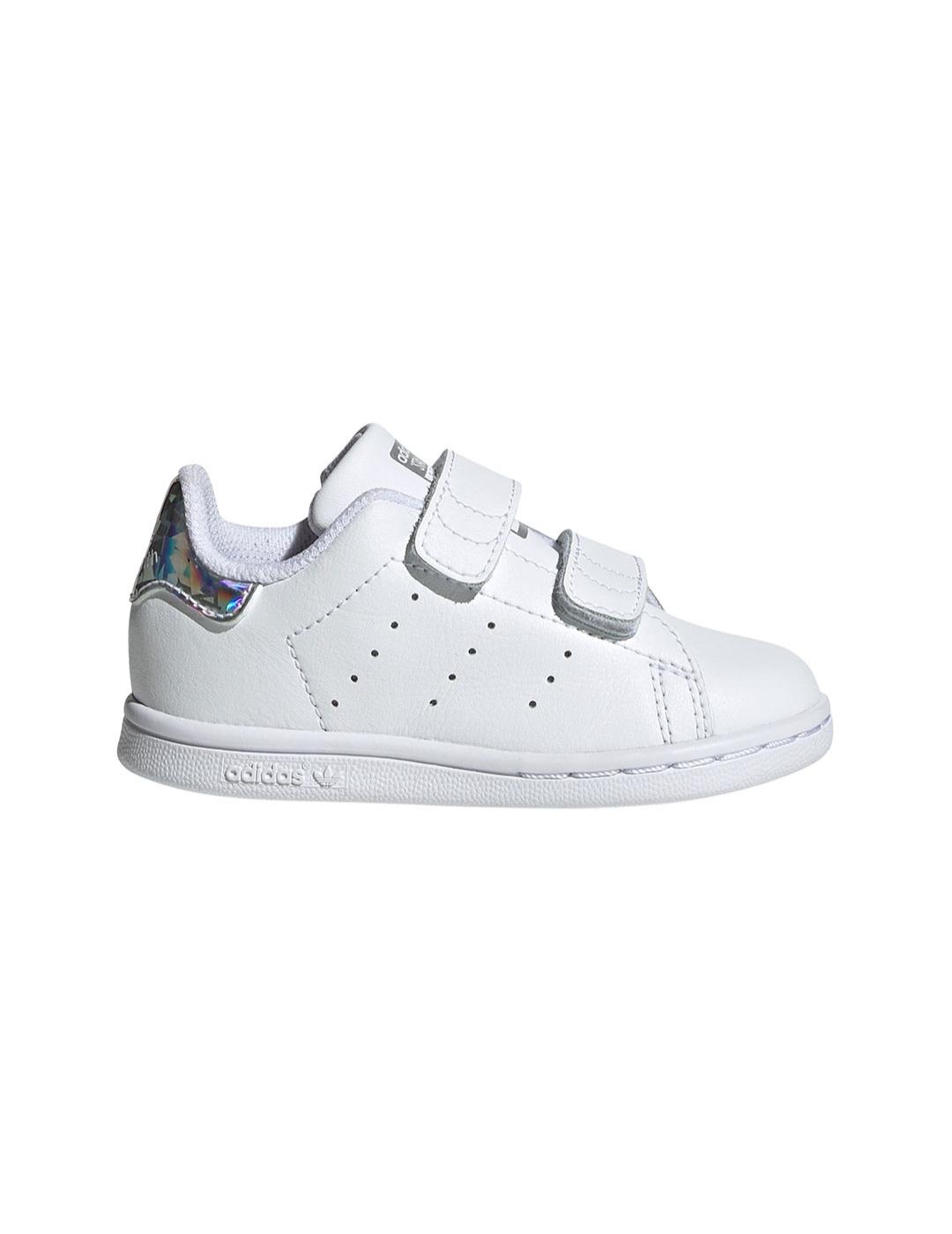 Zapatilla Baby adidas Stan Smith Blanco-Brillante