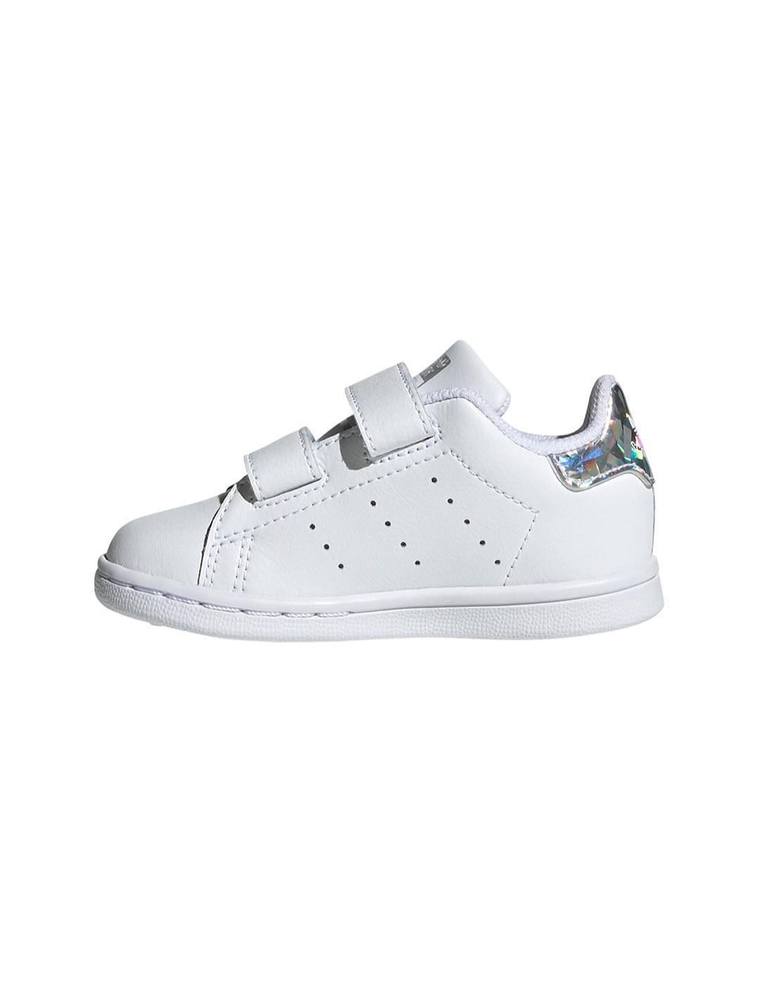 Zapatilla Baby adidas Stan Smith Blanco-Brillante