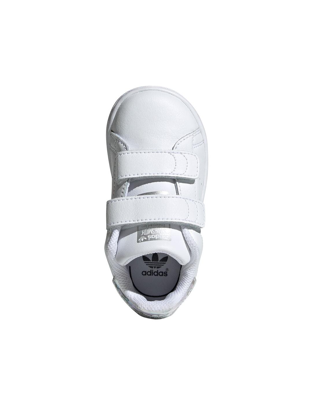 Zapatilla Baby adidas Stan Smith Blanco-Brillante
