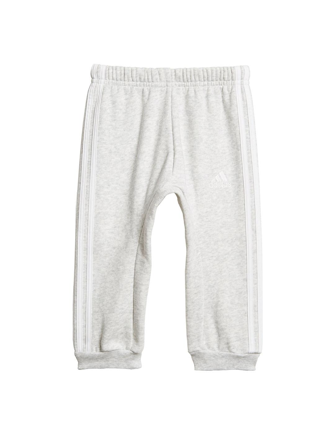 Chandal Niña adidas Logo Jog Rosa Gris