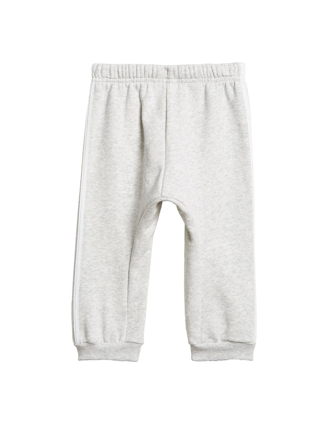 Chandal Niña adidas Logo Jog Rosa Gris