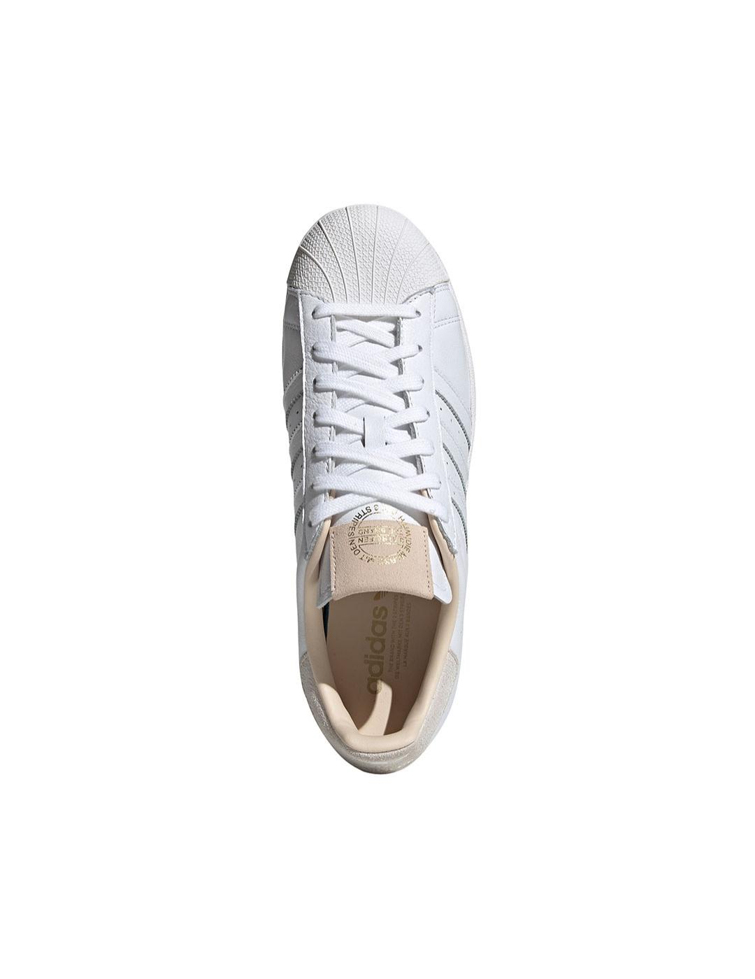 Zapatilla Mujer adidas Superstar Blanco Beige