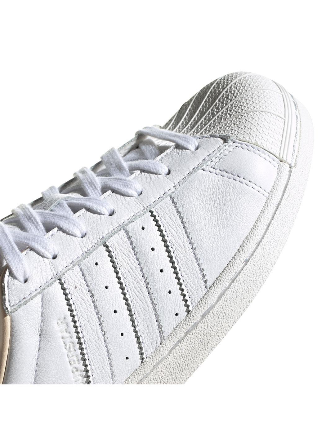 Zapatilla Mujer adidas Superstar Blanco Beige
