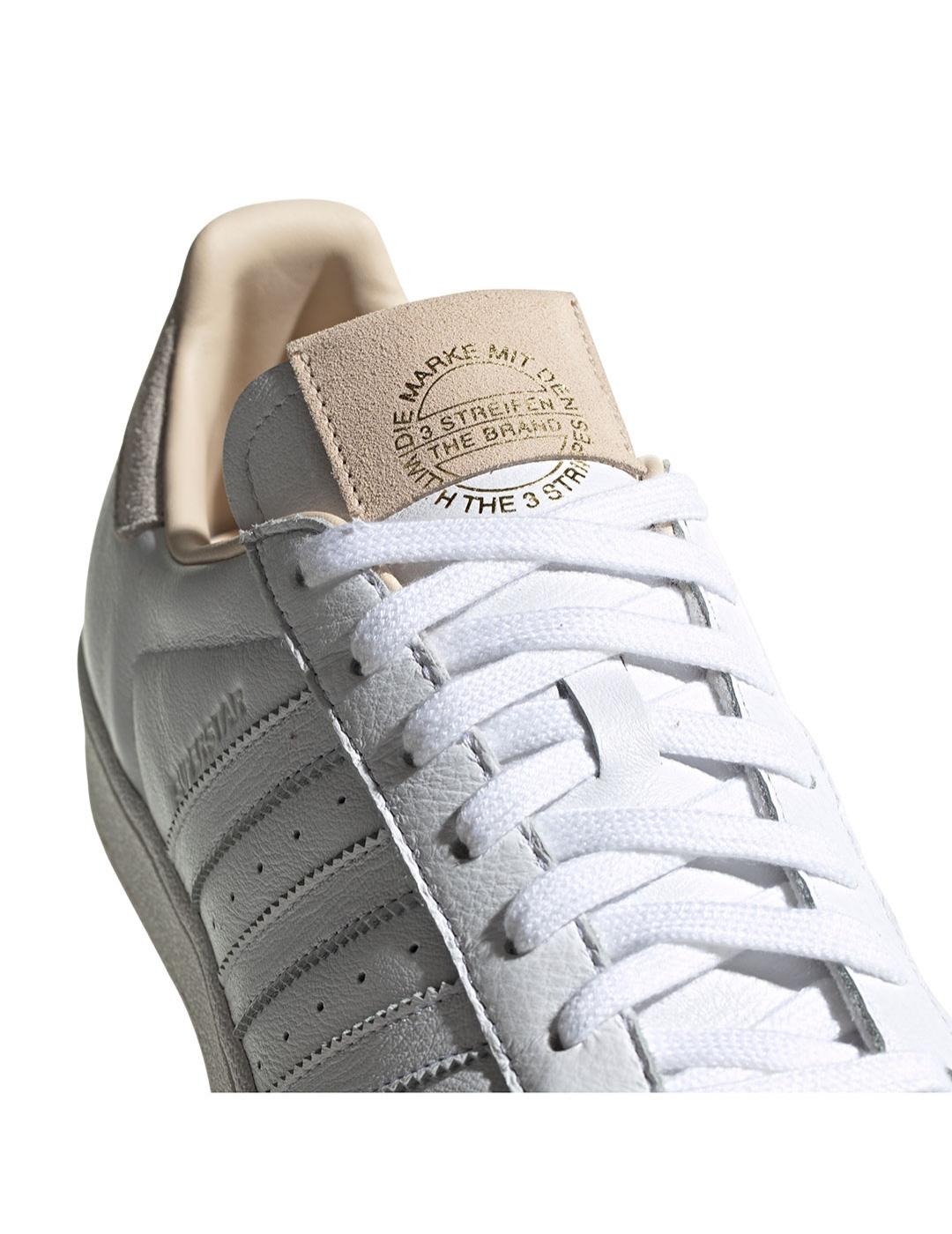 Zapatilla Mujer adidas Superstar Blanco Beige