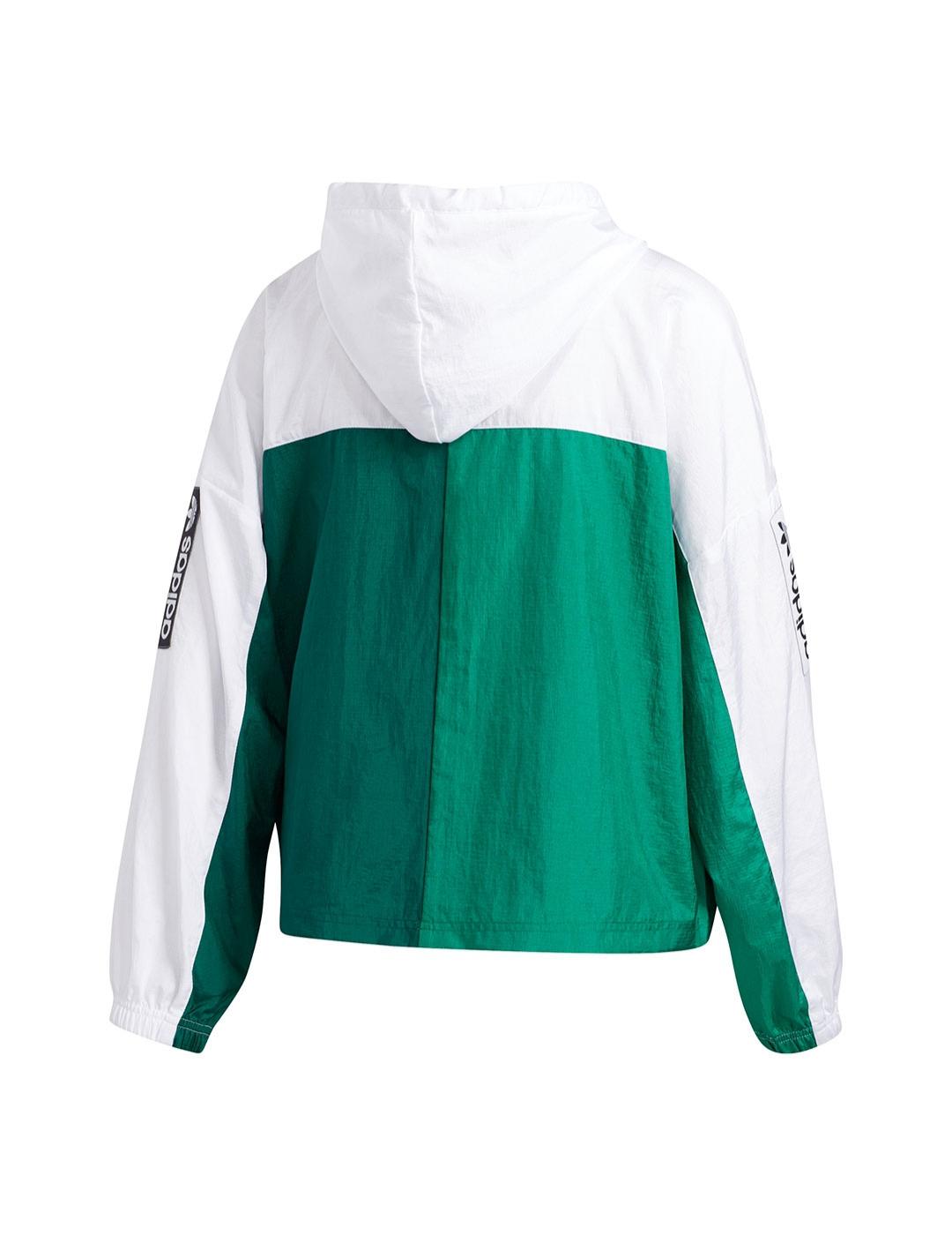 Sudadera Mujer adidas Windbreaker Blanco/Verde