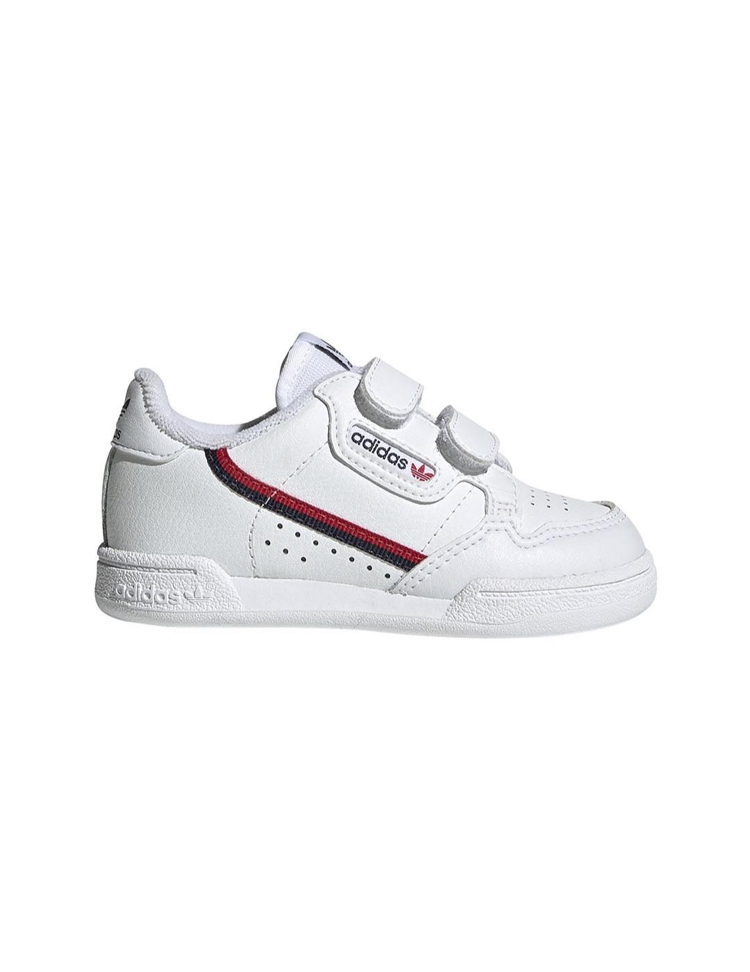Zapatilla Baby adidas Continental 80 Velcro Blanca