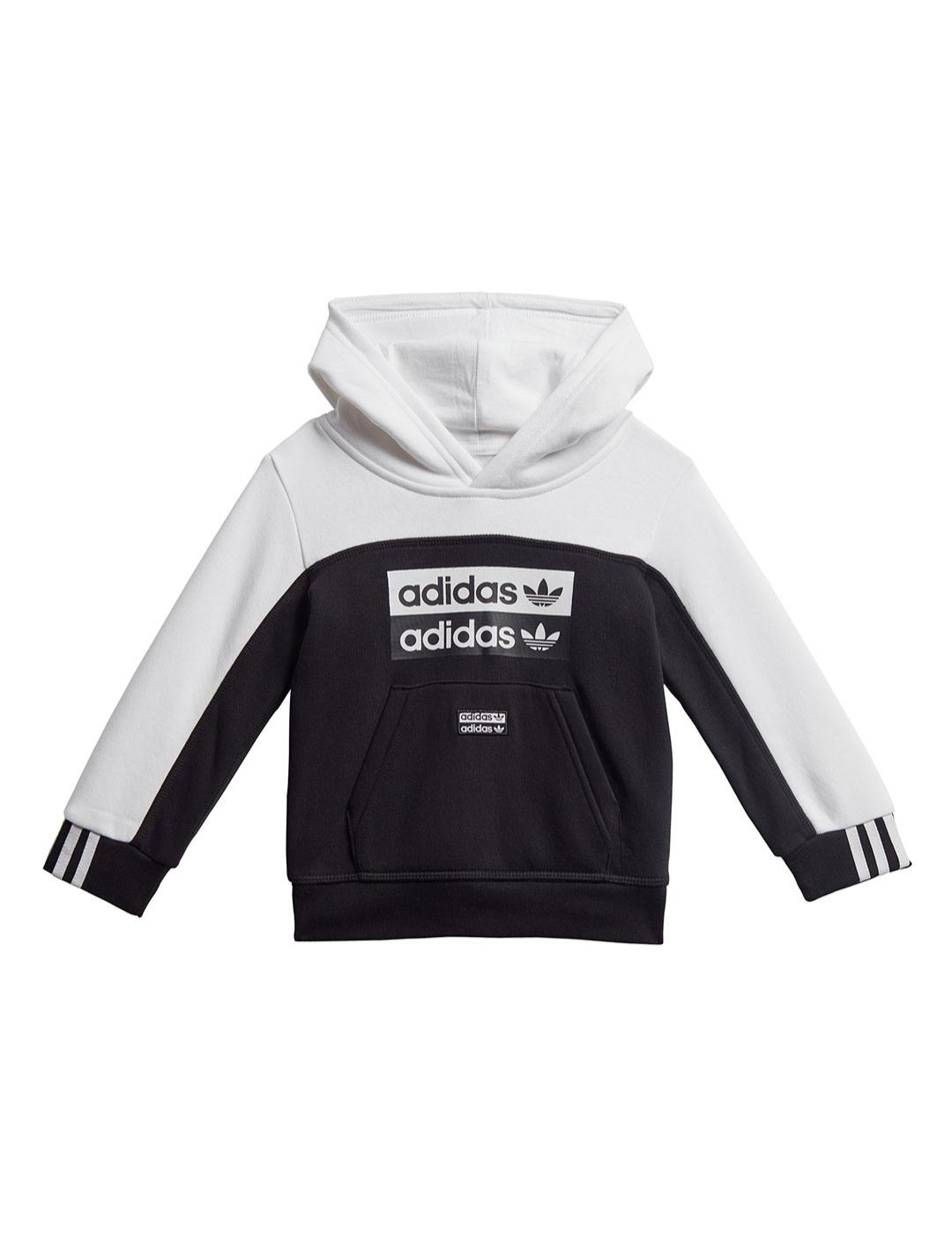 Chandal Niño adidas Set Negro Blanco