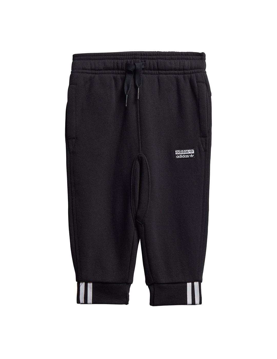 Chandal Niño adidas Set Negro Blanco