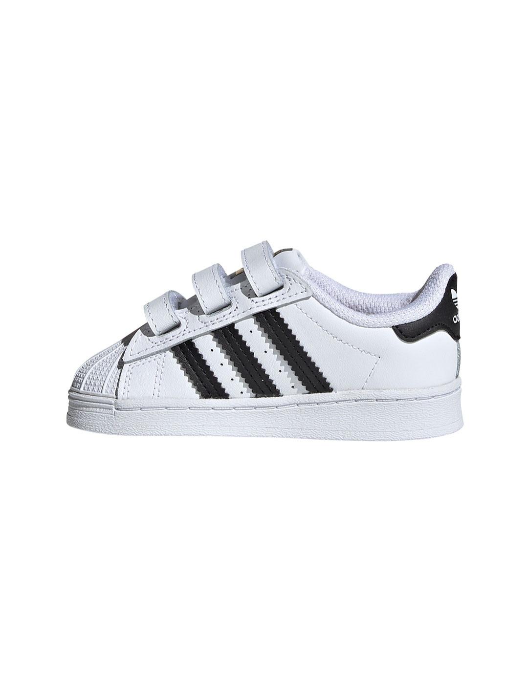 Zapatilla Baby adidas Superstar Blanca Negra