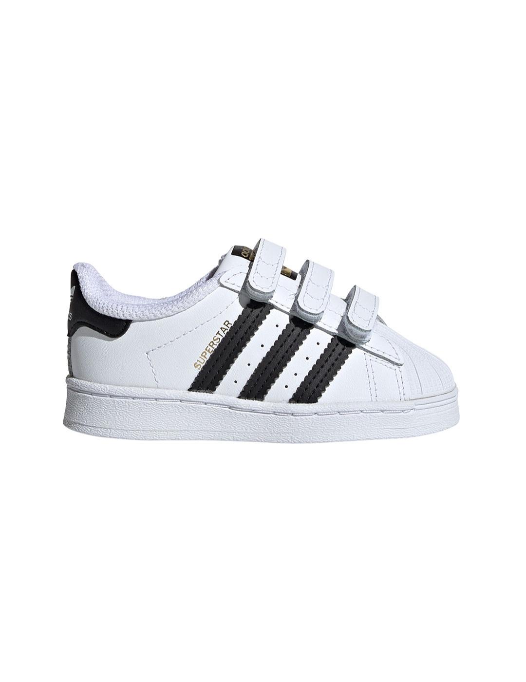 Zapatilla Baby adidas Superstar Blanca Negra