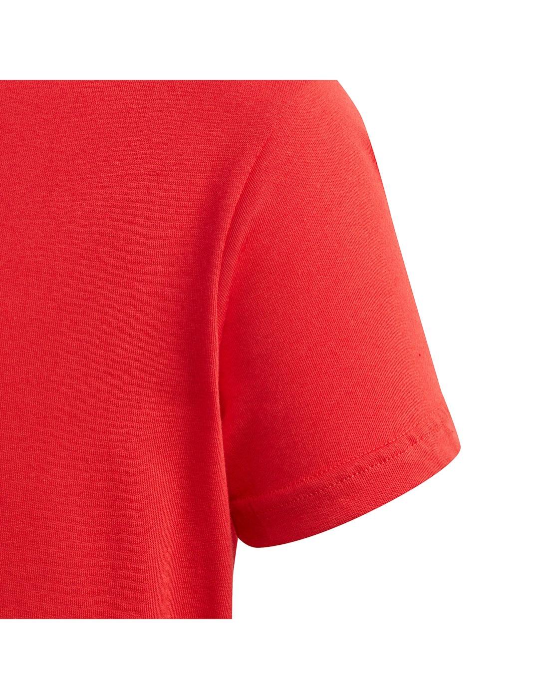 Camiseta Junior adidas Big Trefoil Roja