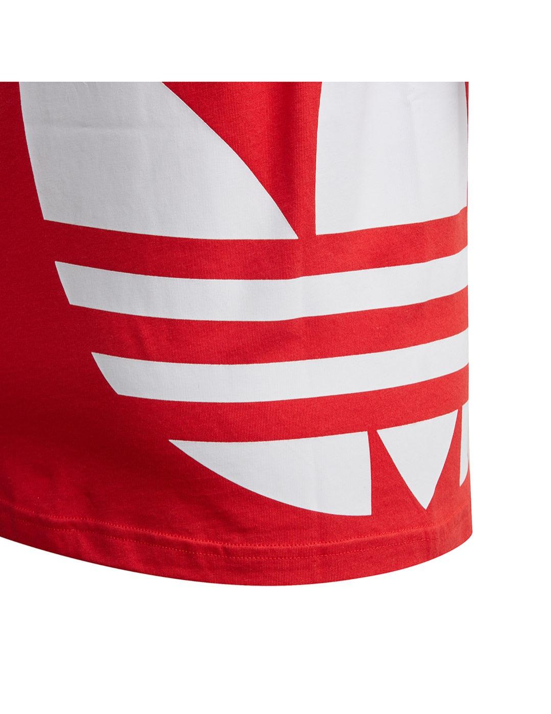 Camiseta Junior adidas Big Trefoil Roja