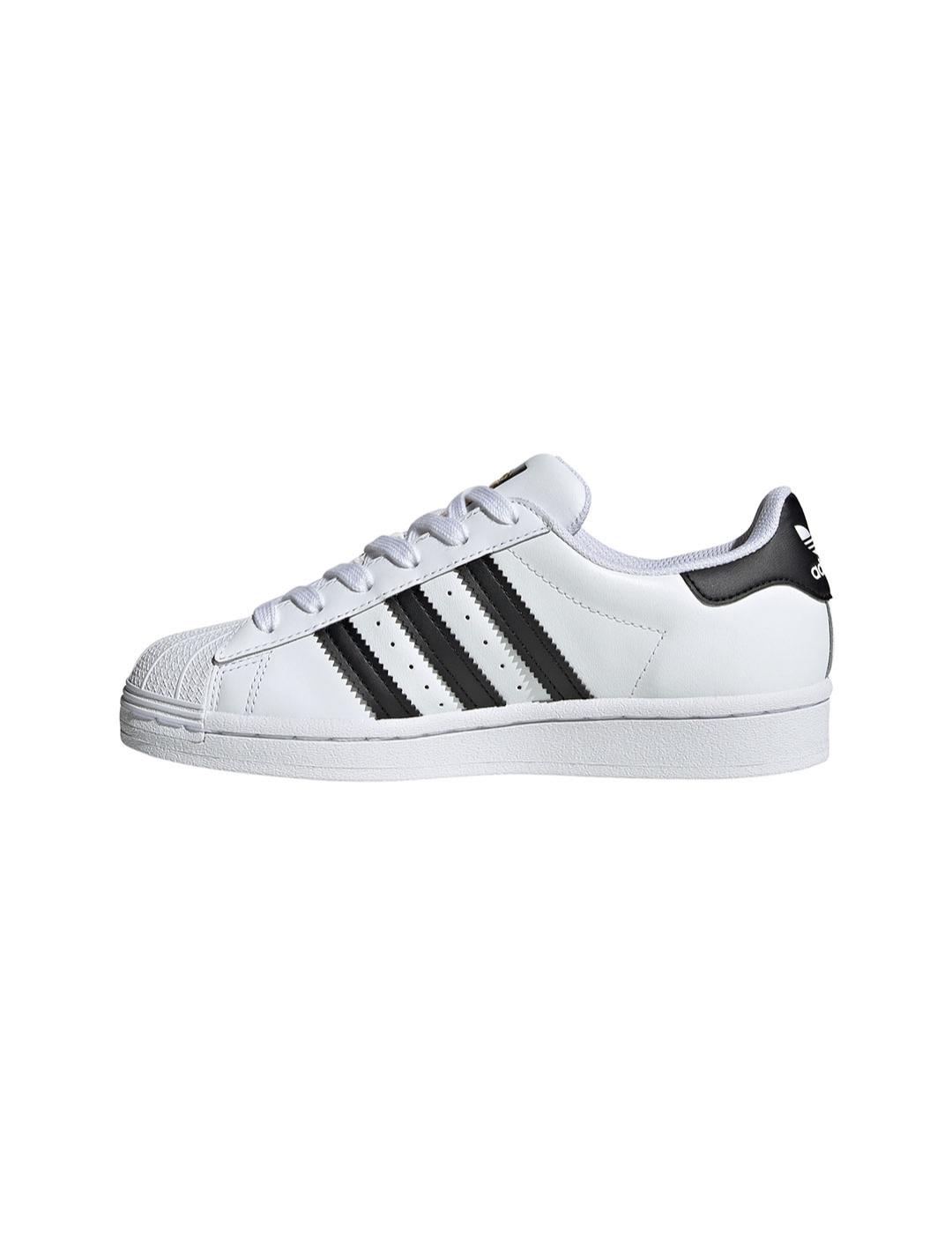 Zapatilla Junior adidas Superstar Blanca Negra