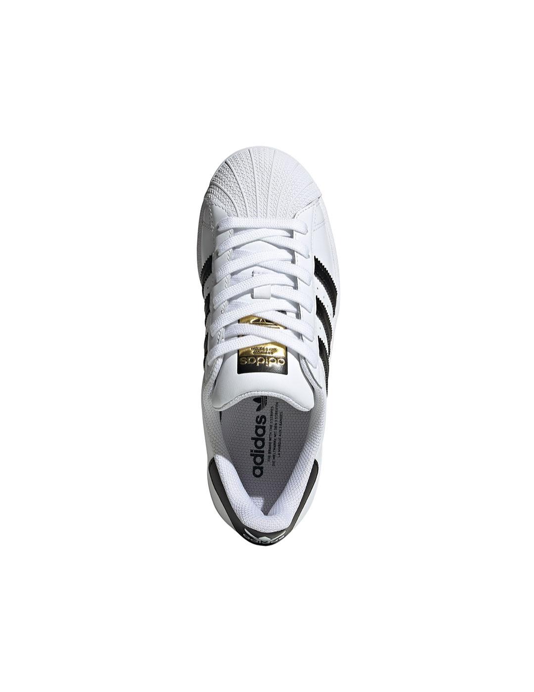 Zapatilla Junior adidas Superstar Blanca Negra