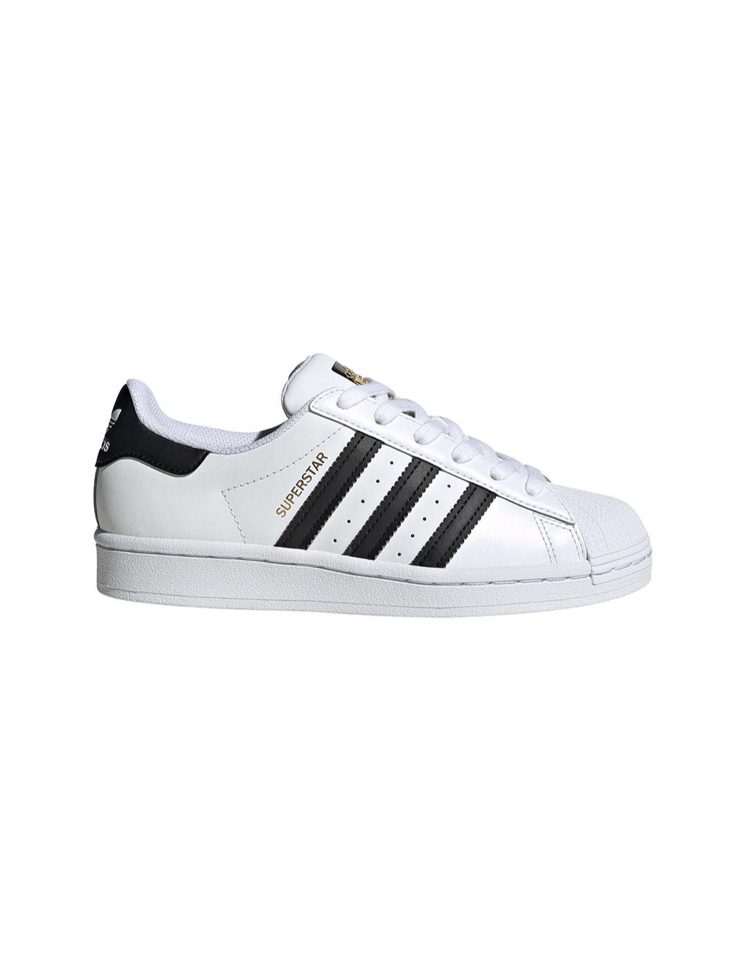 Zapatilla Junior adidas Superstar Blanca Negra