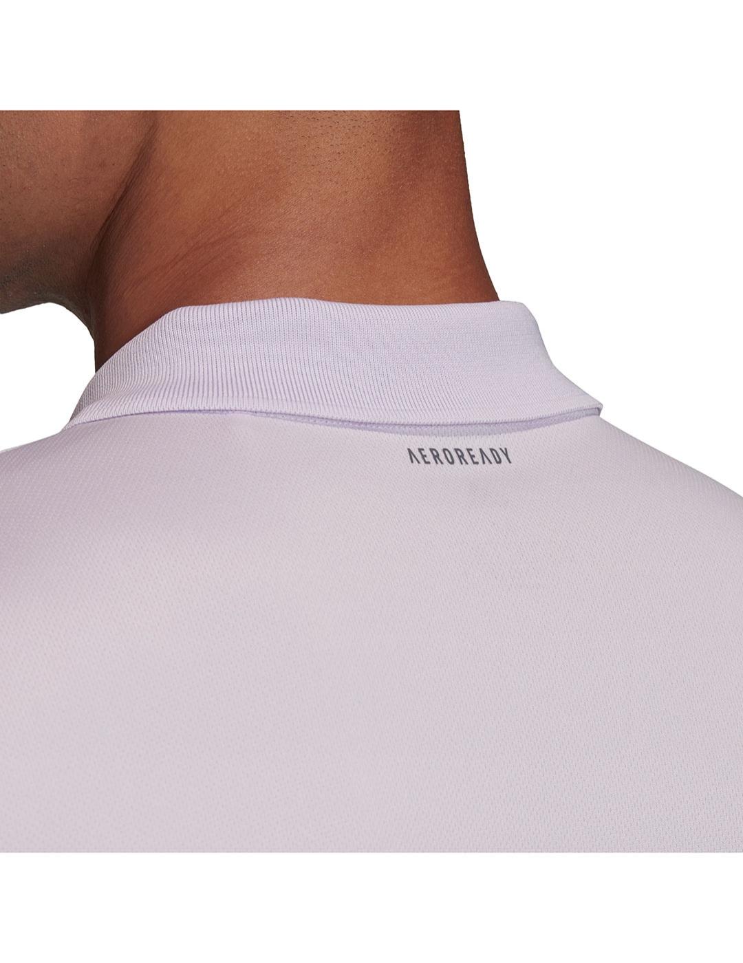 Polo Hombre adidas Club Lila