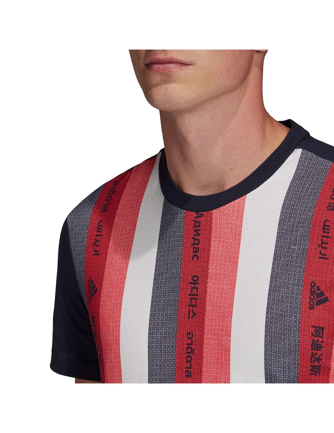 Camiseta Hombre adidas Must Haves Tricolor