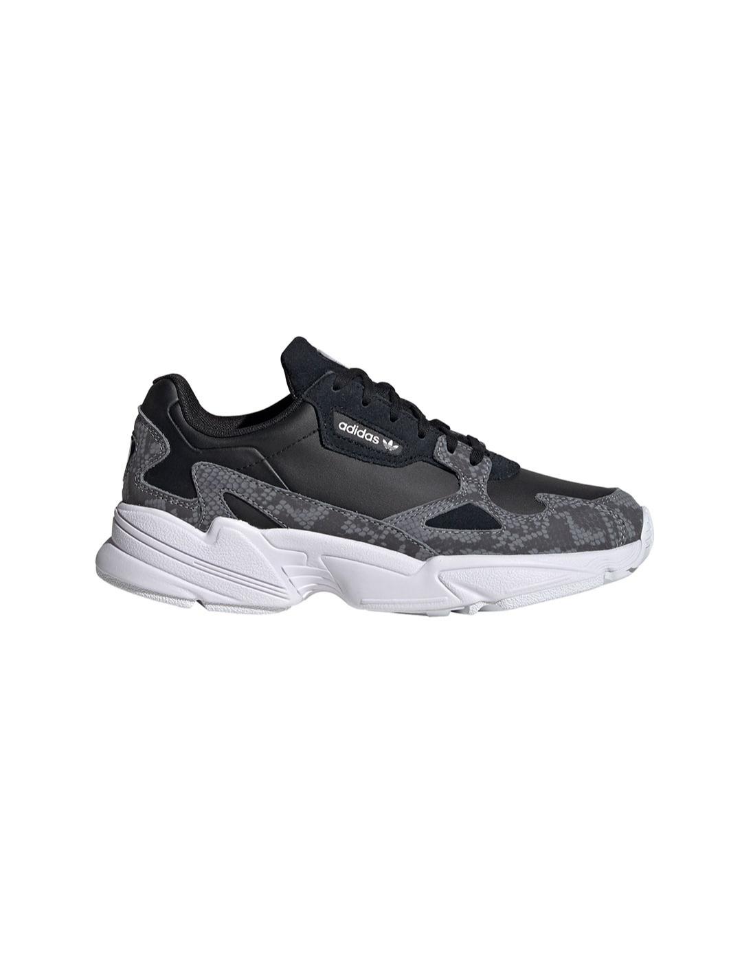 Zapatilla Mujer adidas Falcon Negra/Gris/Blanca