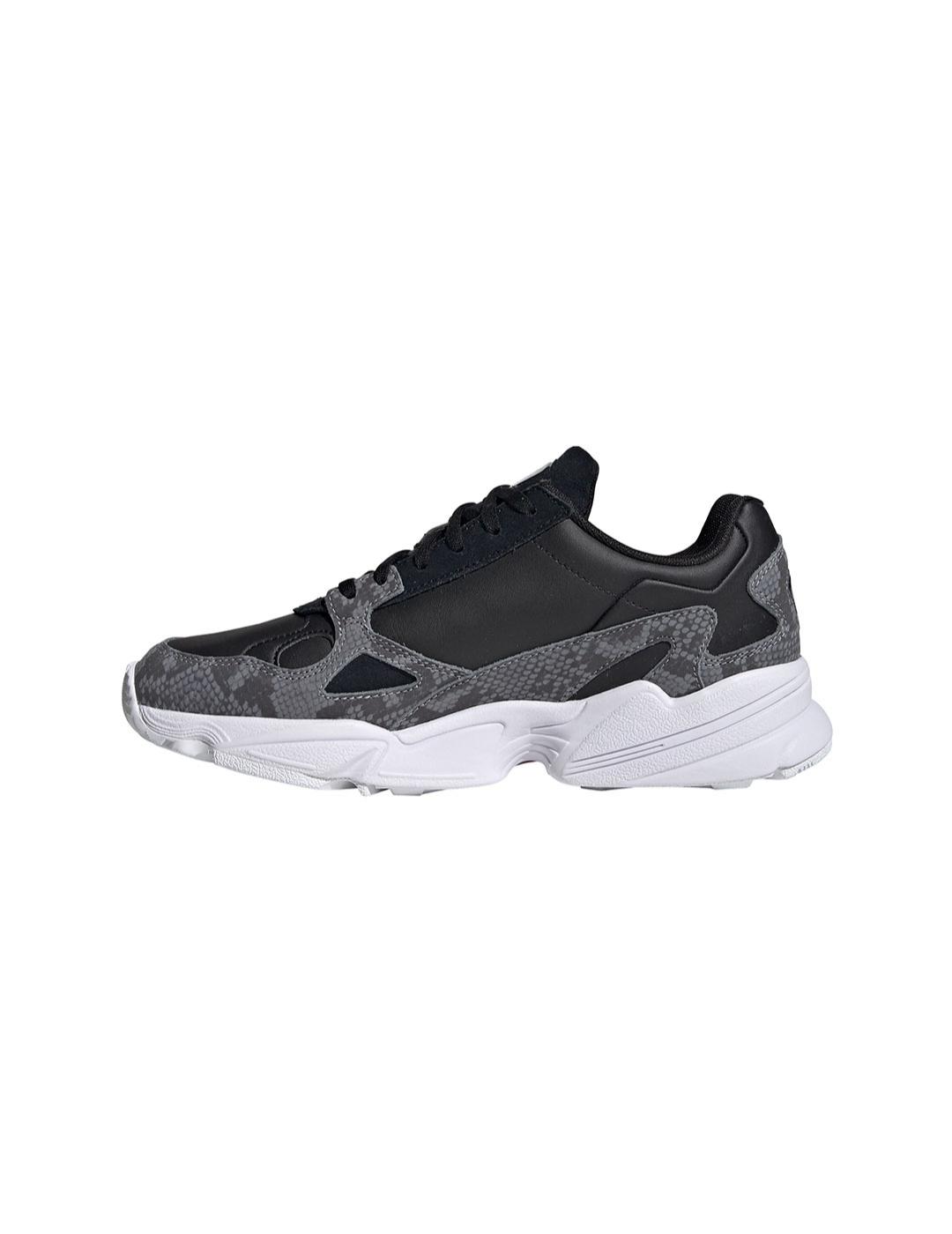 Zapatilla Mujer adidas Falcon Negra/Gris/Blanca