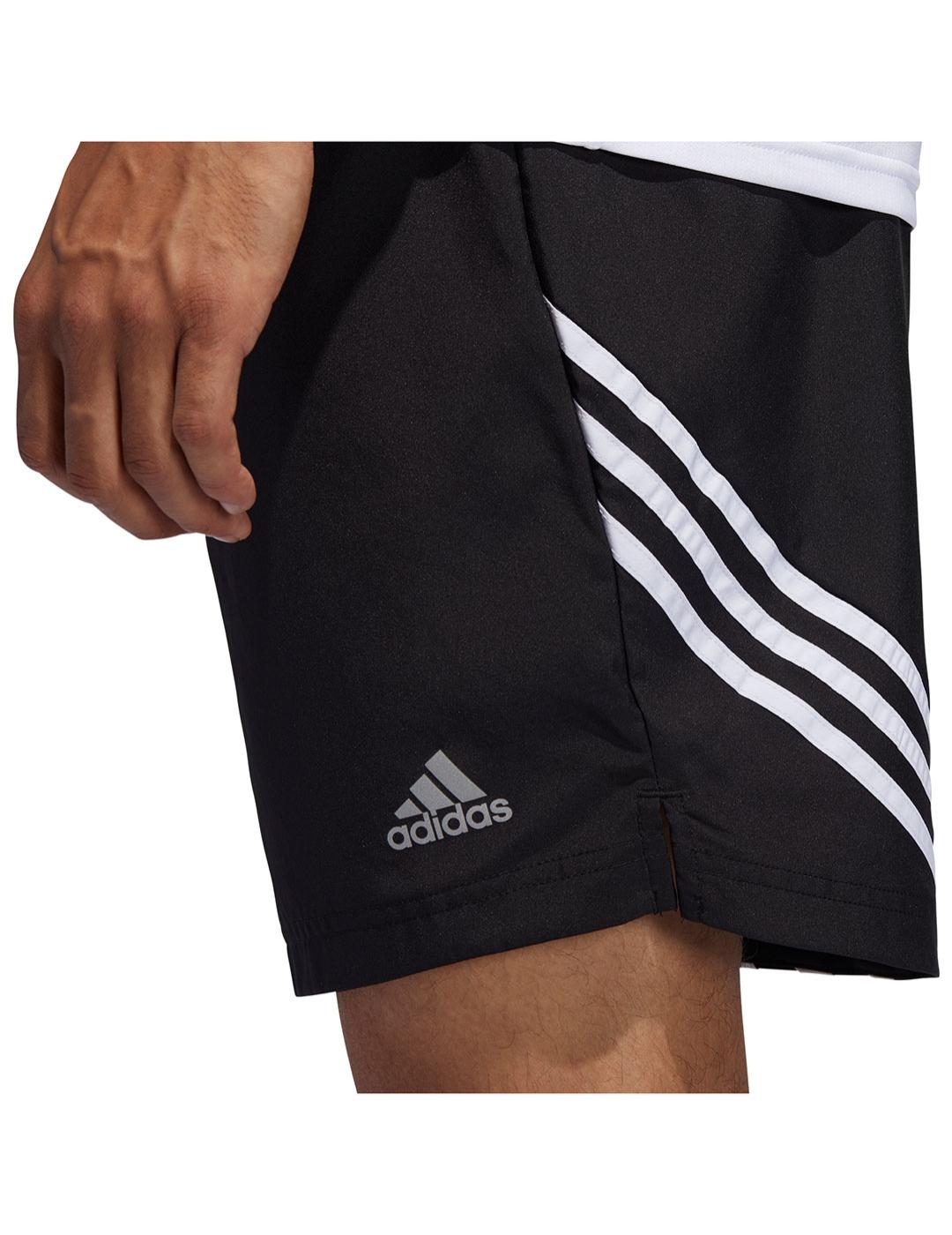Pantalón Corto adidas Hombre Negro/Blanco