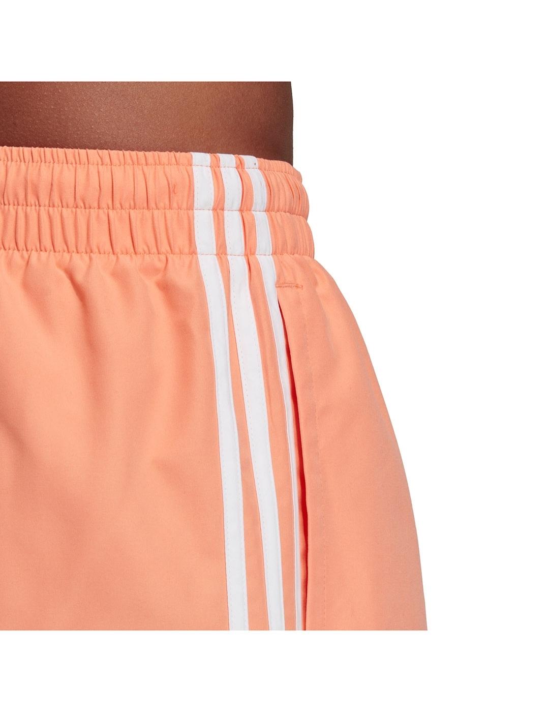 Bañador Hombre adidas Originals 3 Stripe Naranja