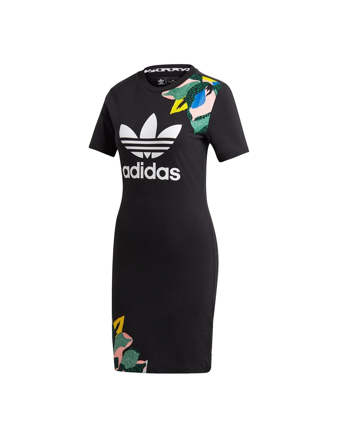 Vestido Mujer adidas Negro Flores