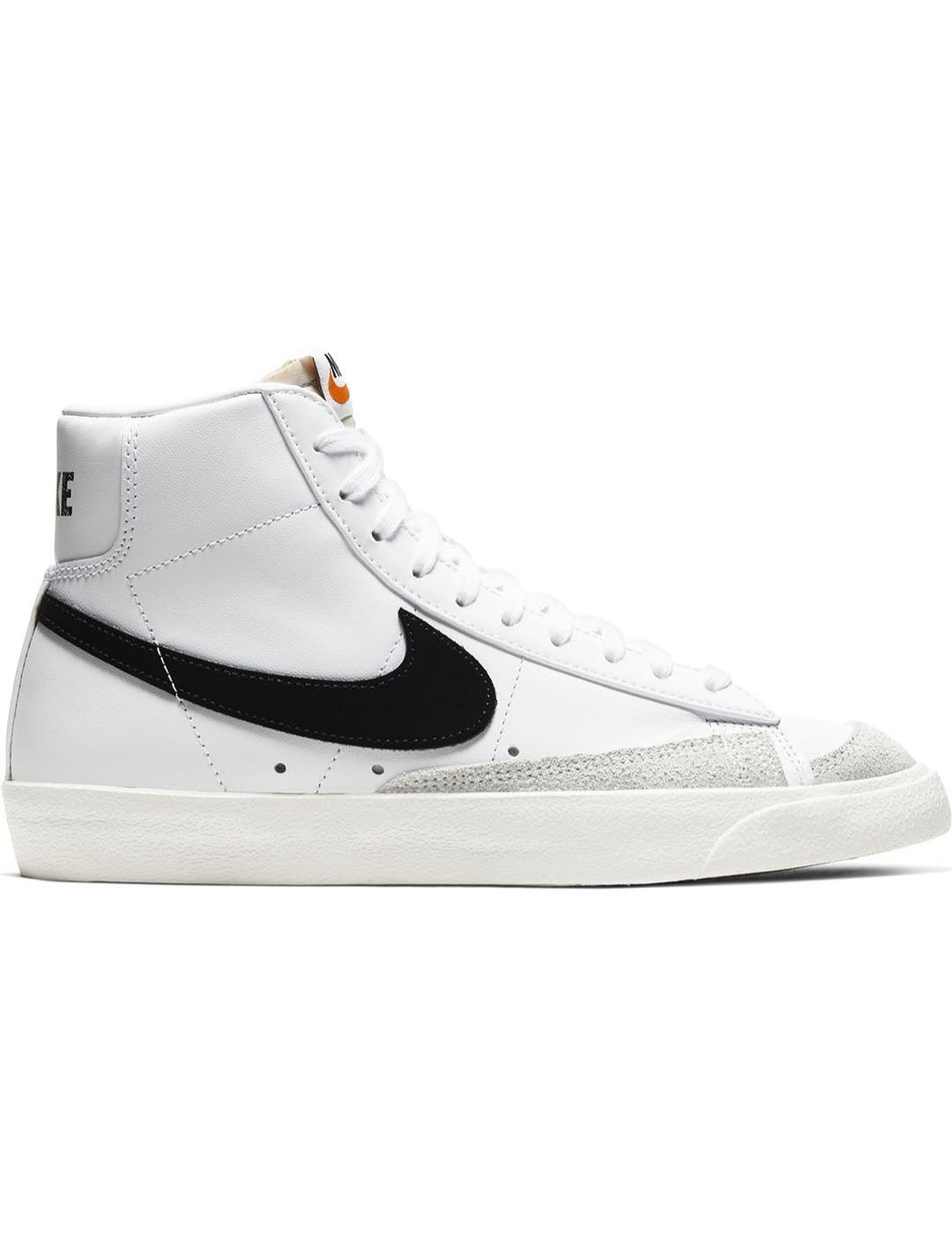 Zapatilla Mujer Nike Blazer Mid´77 Blanca Negra