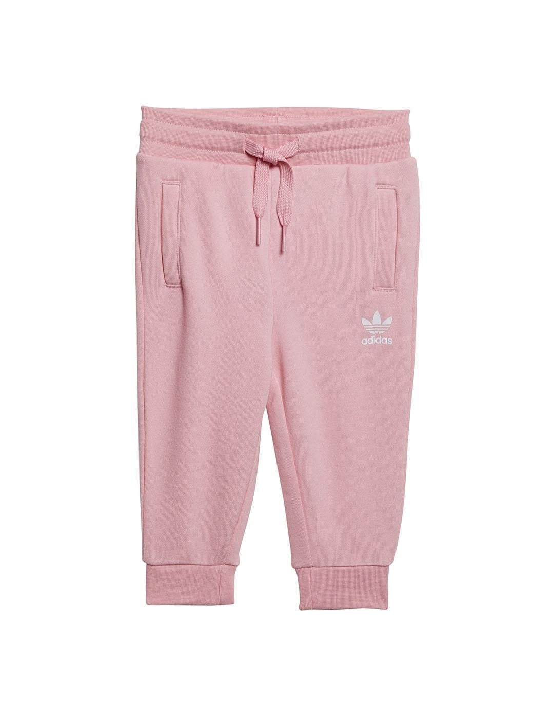 Conjunto Niña adidas Trefoil Crew Rosa