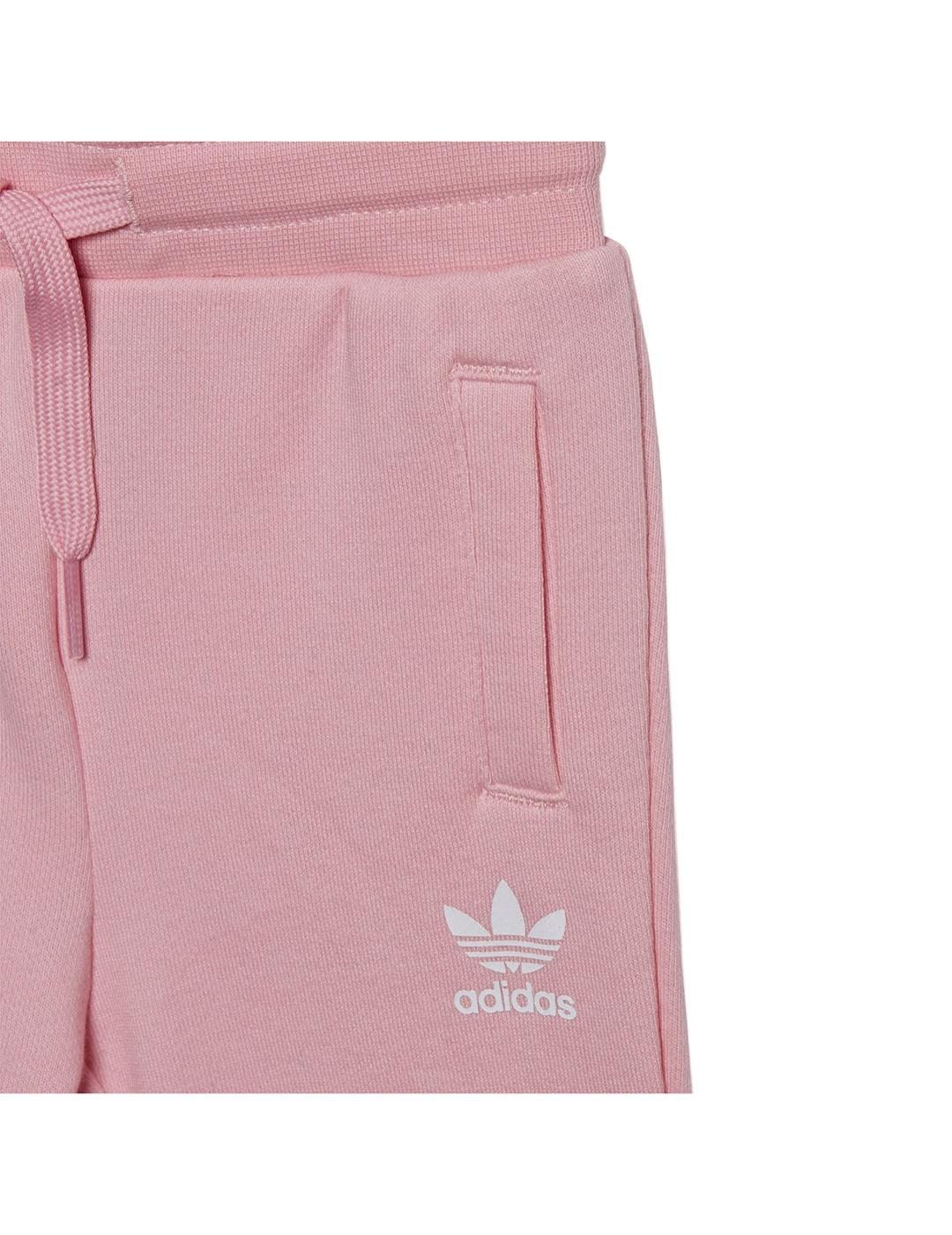 Conjunto Niña adidas Trefoil Crew Rosa