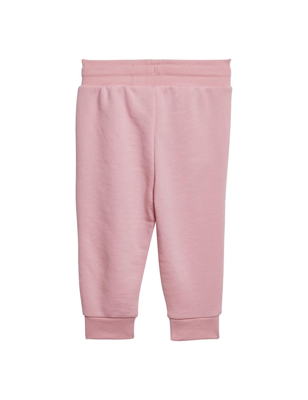 Conjunto Niña adidas Trefoil Crew Rosa