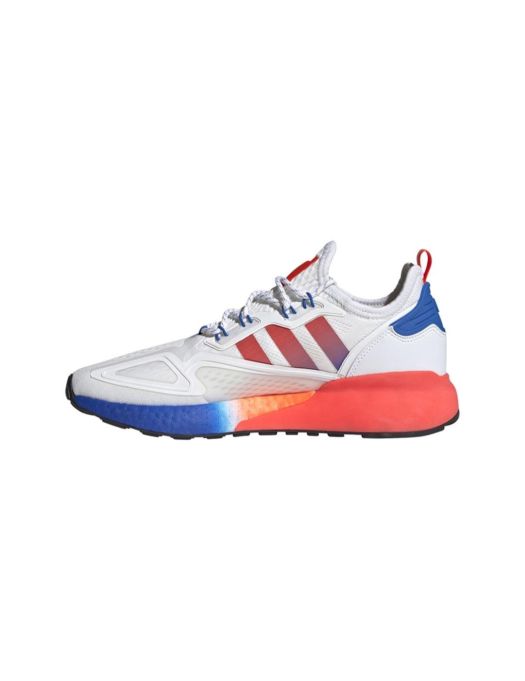Zapatilla Hombre adidas Zx 2k Blanc/Naranj/Azul