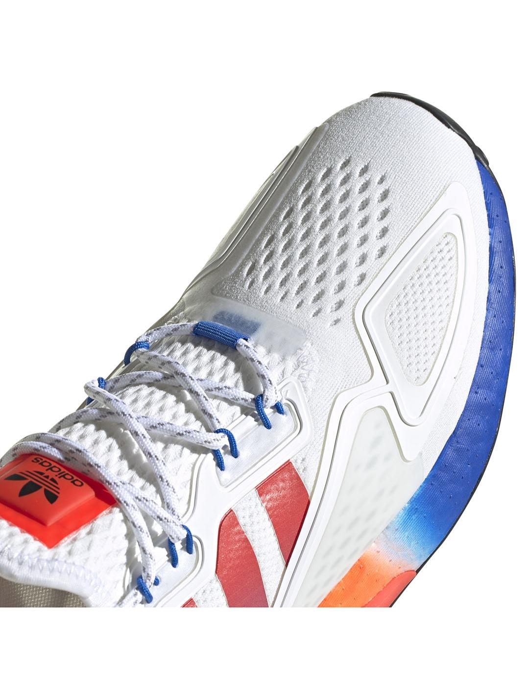 Zapatilla Hombre adidas Zx 2k Blanc/Naranj/Azul