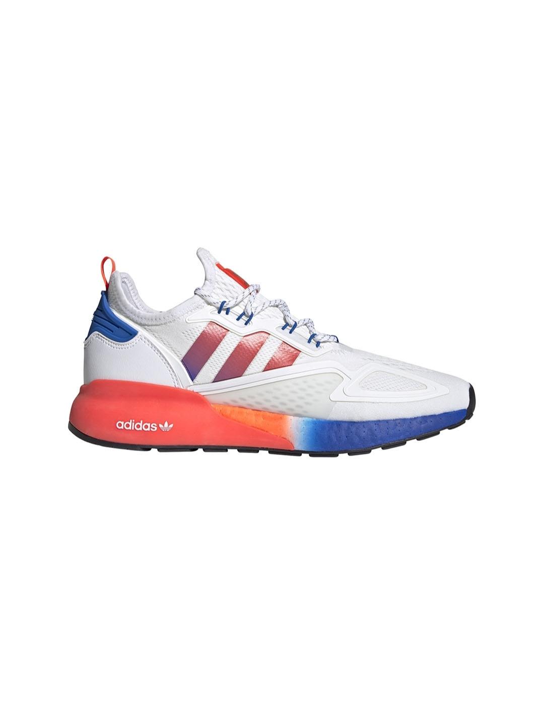Zapatilla Hombre adidas Zx 2k Blanc/Naranj/Azul