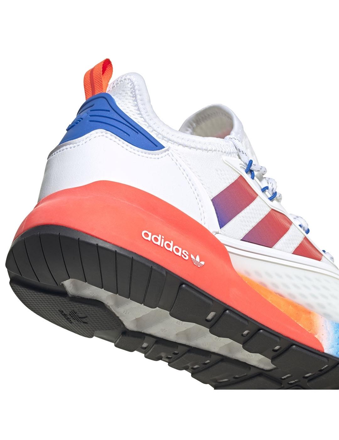 Zapatilla Hombre adidas Zx 2k Blanc/Naranj/Azul