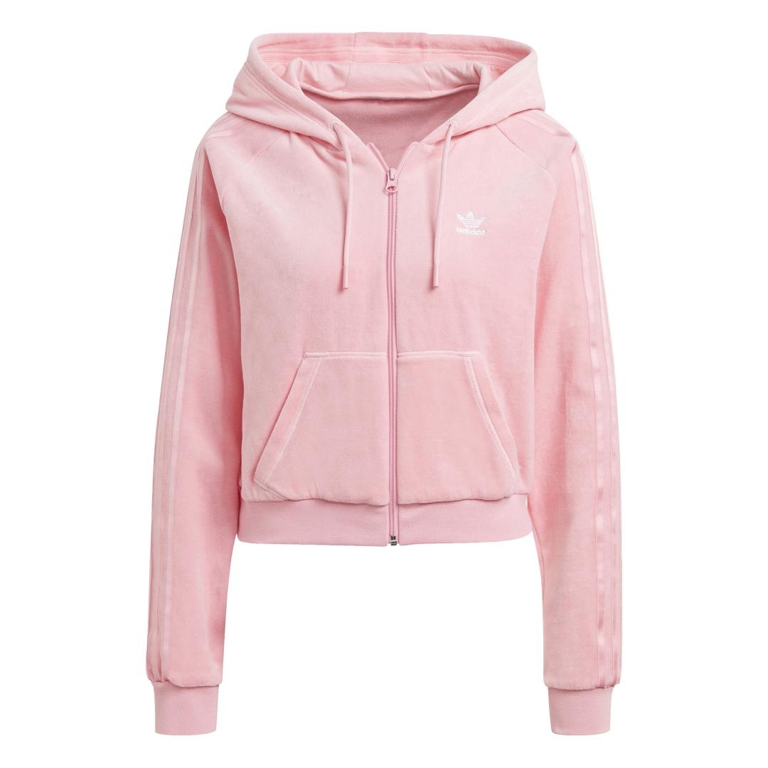 Sudadera Mujer adidas Crop Fz Rosa