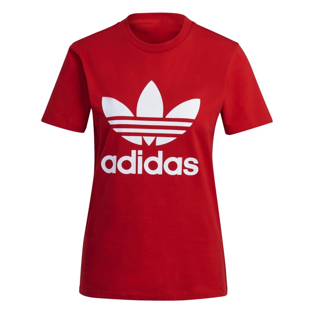 Camiseta Mujer adidas Trefoil Roja