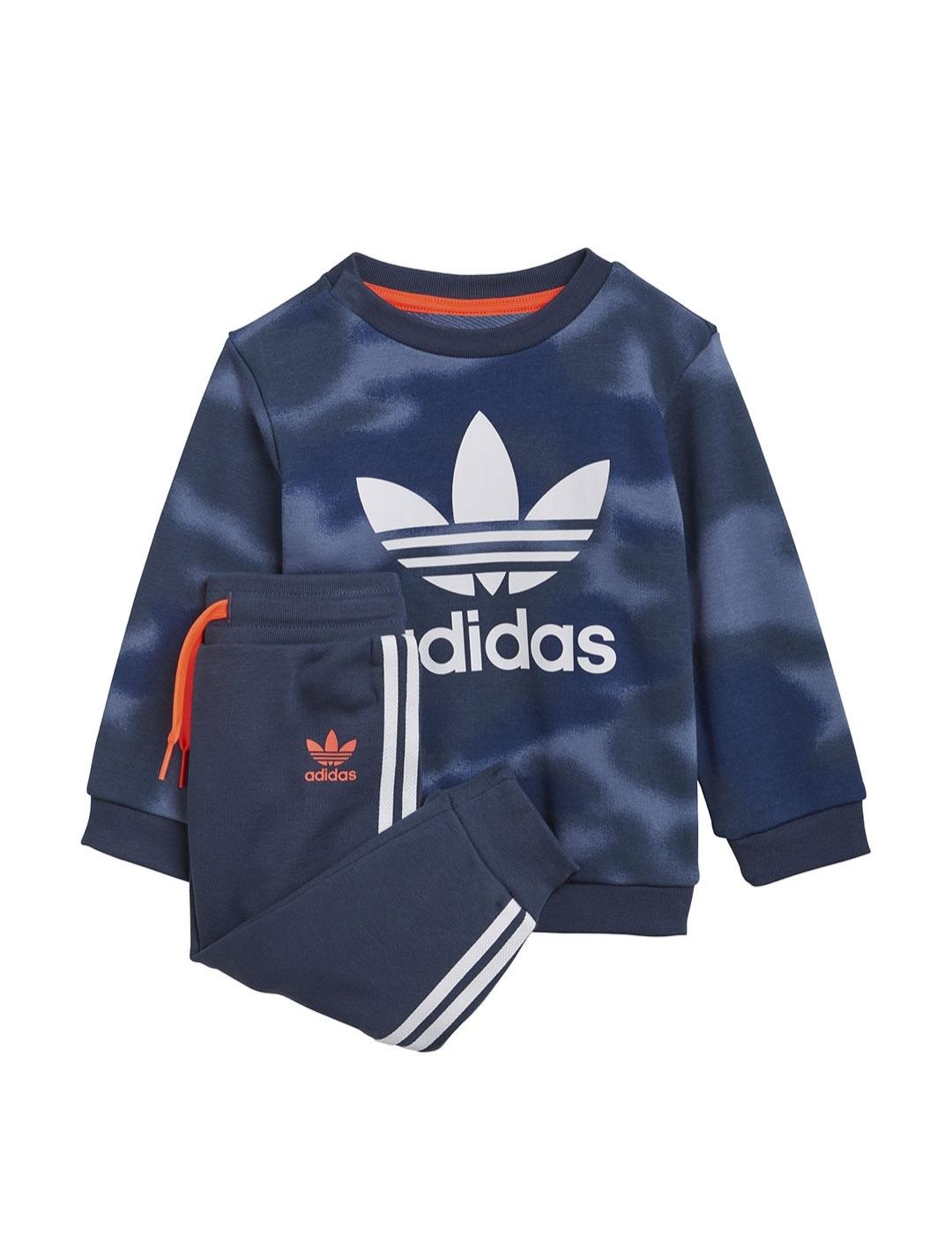 Chandal Niño adidas Crew Azul