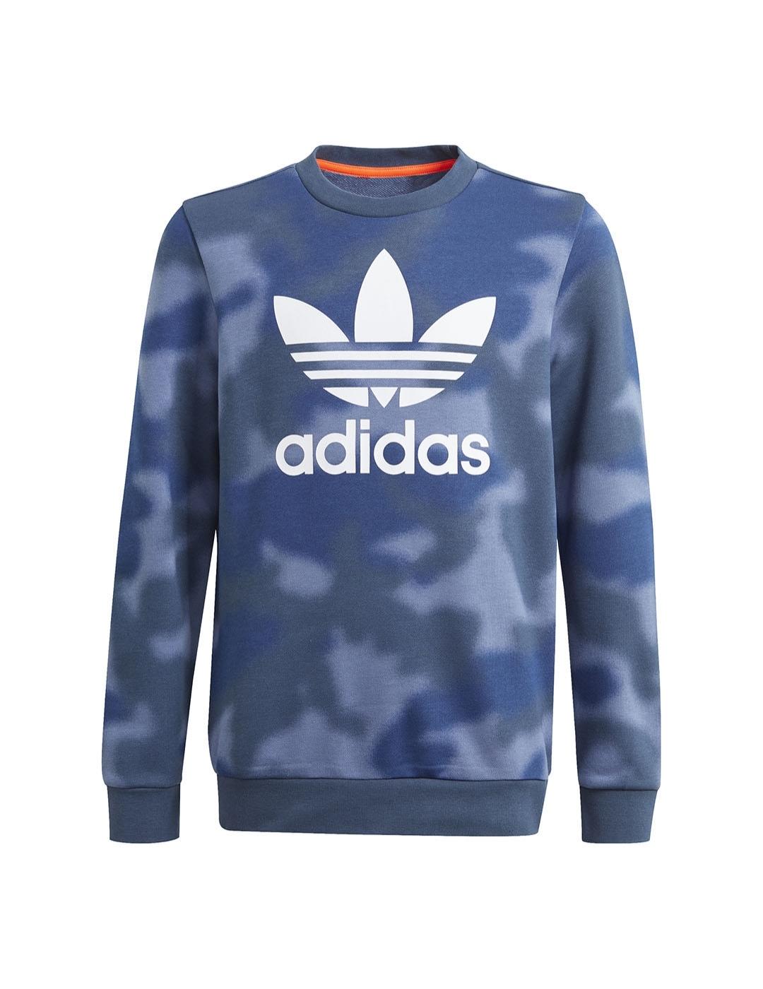 Sudadera Niño adidas Crew Azul