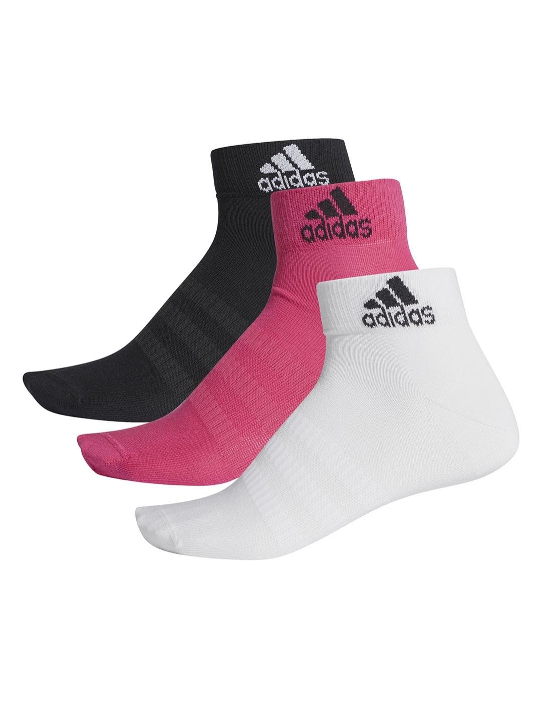 Calcetines Unisex adidas Rosa Negro Blanco