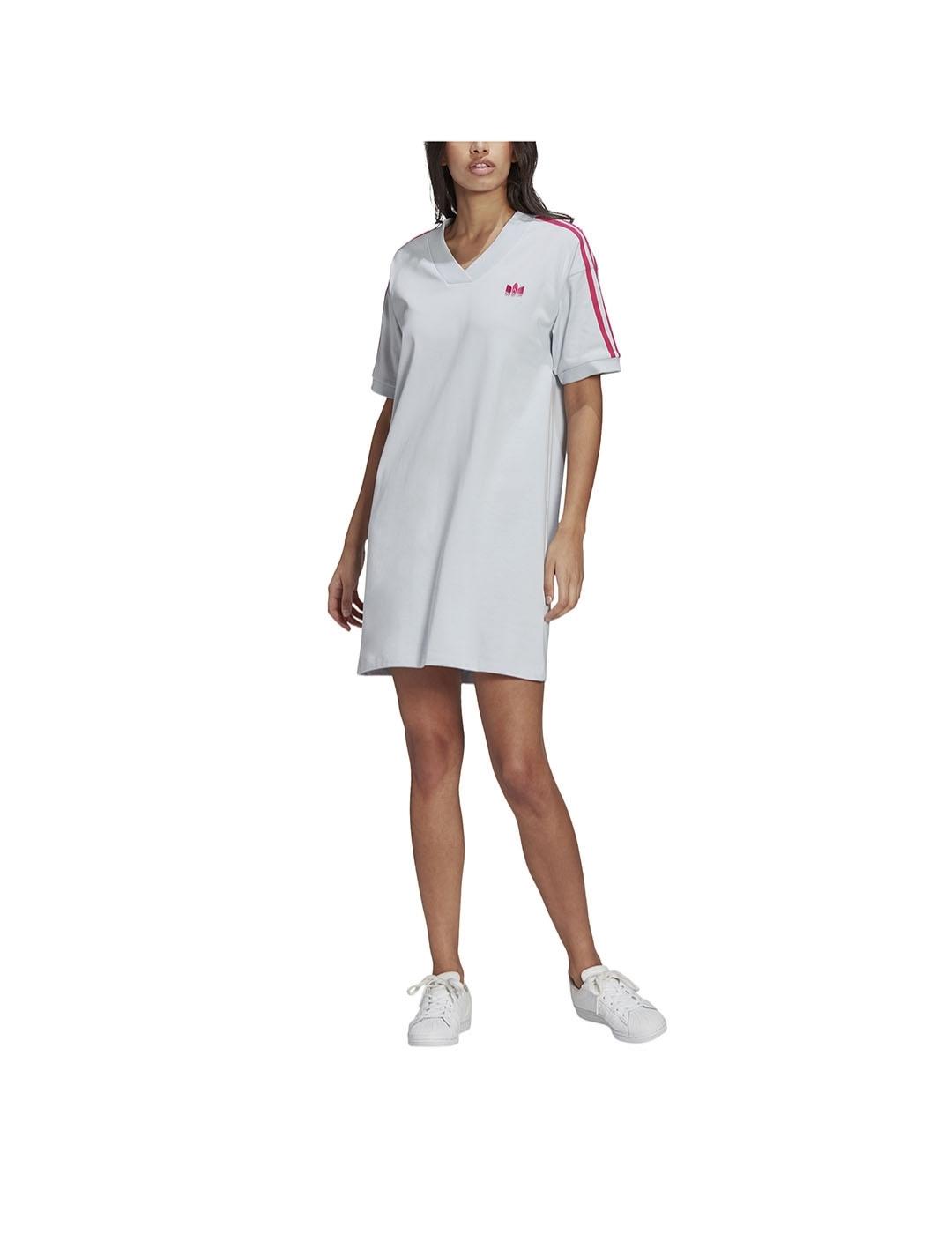 Vestido Mujer adidas Tee Celeste