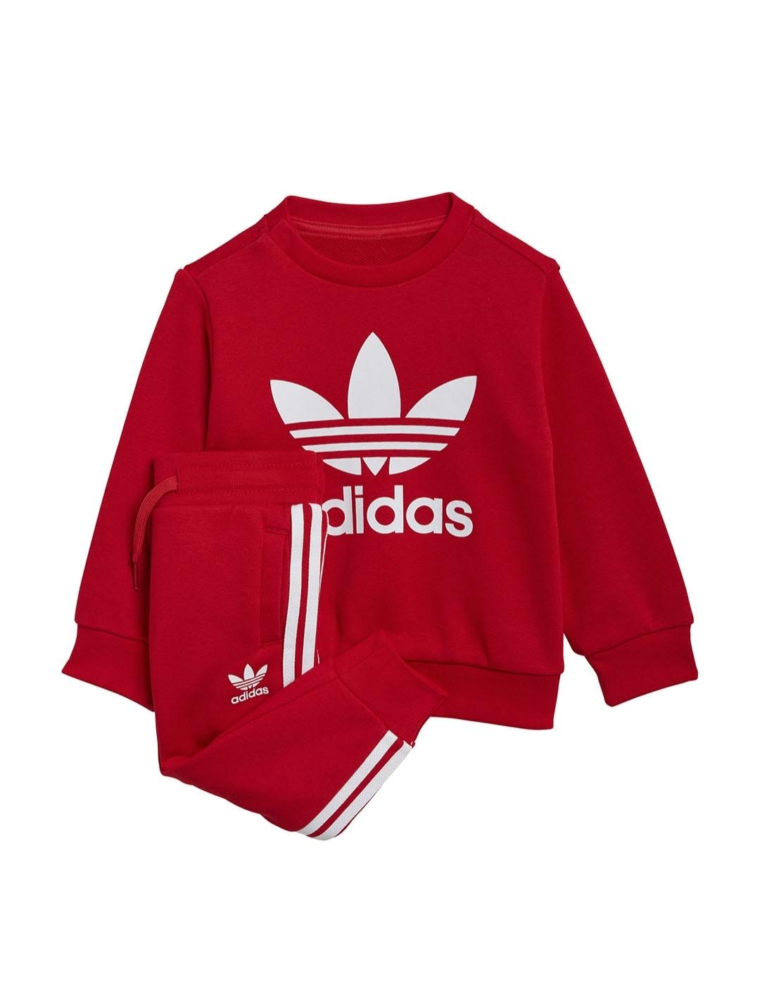 Conjunto Niñ@ adidas Crew Set Rojo
