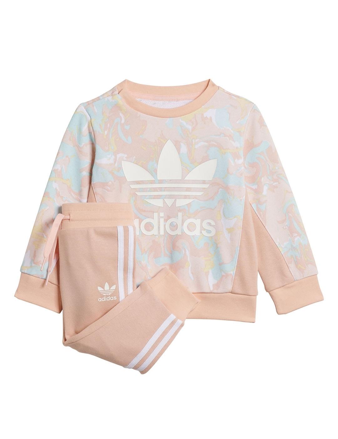Chandal Baby adidas Crew Set Multicolor