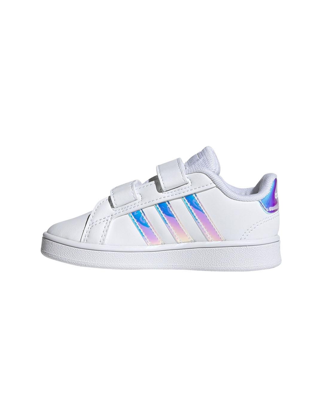 Zapatilla Niña adidas Grand Court Blanca Tornasol