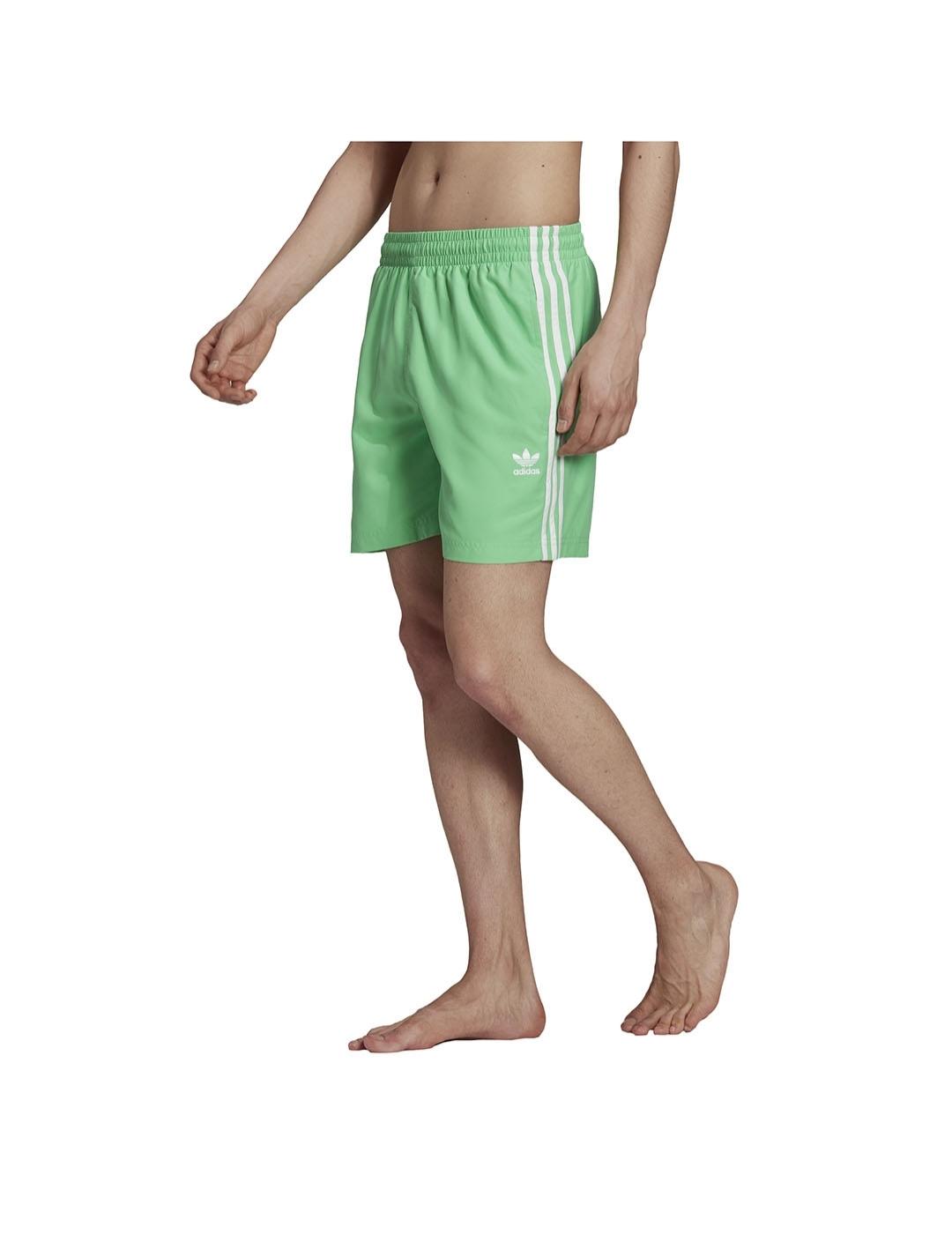 Short Hombre adidas  3-Stripes Verde