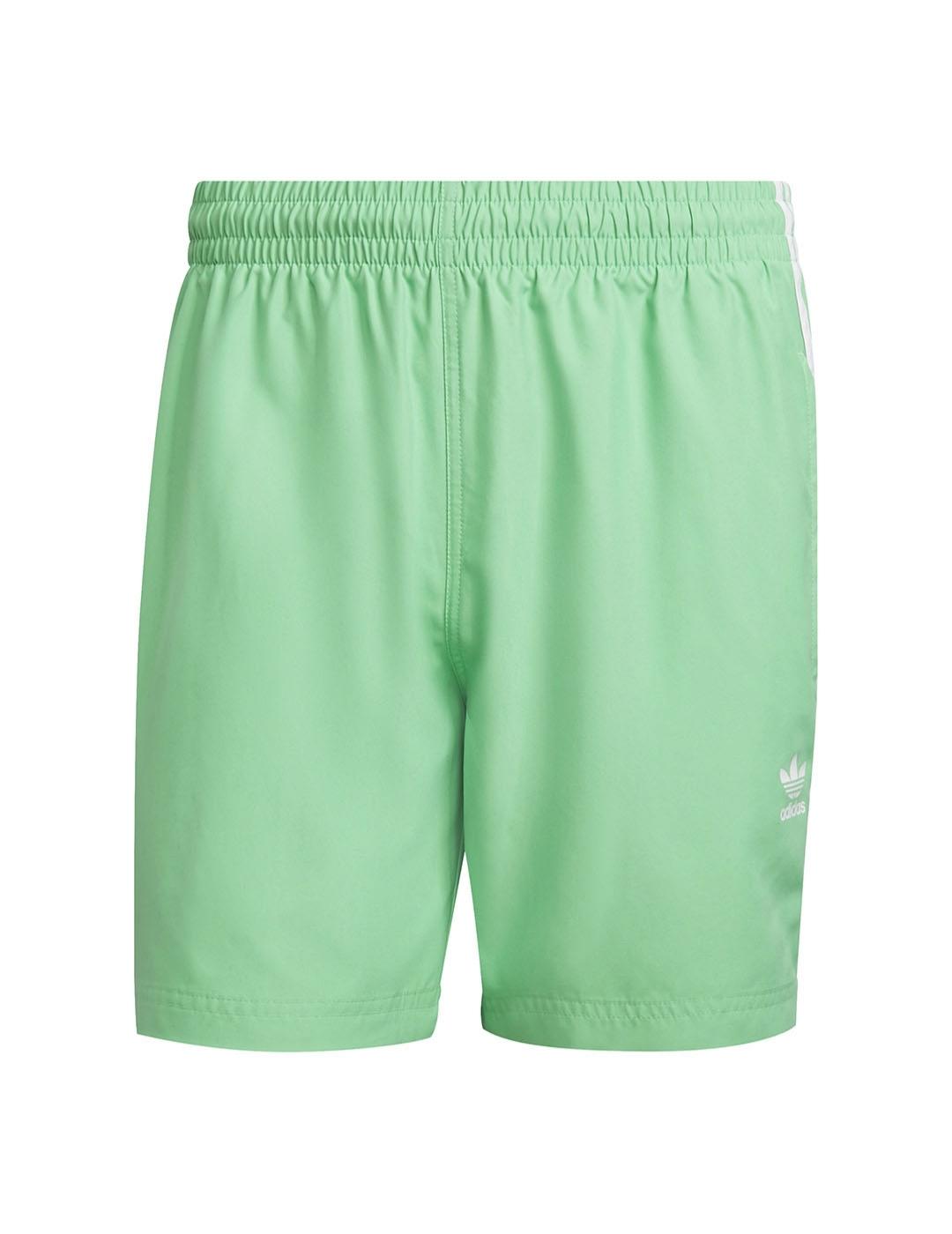 Short Hombre adidas  3-Stripes Verde