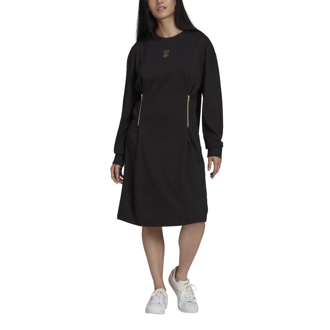Vestido Mujer adidas Midi Negro
