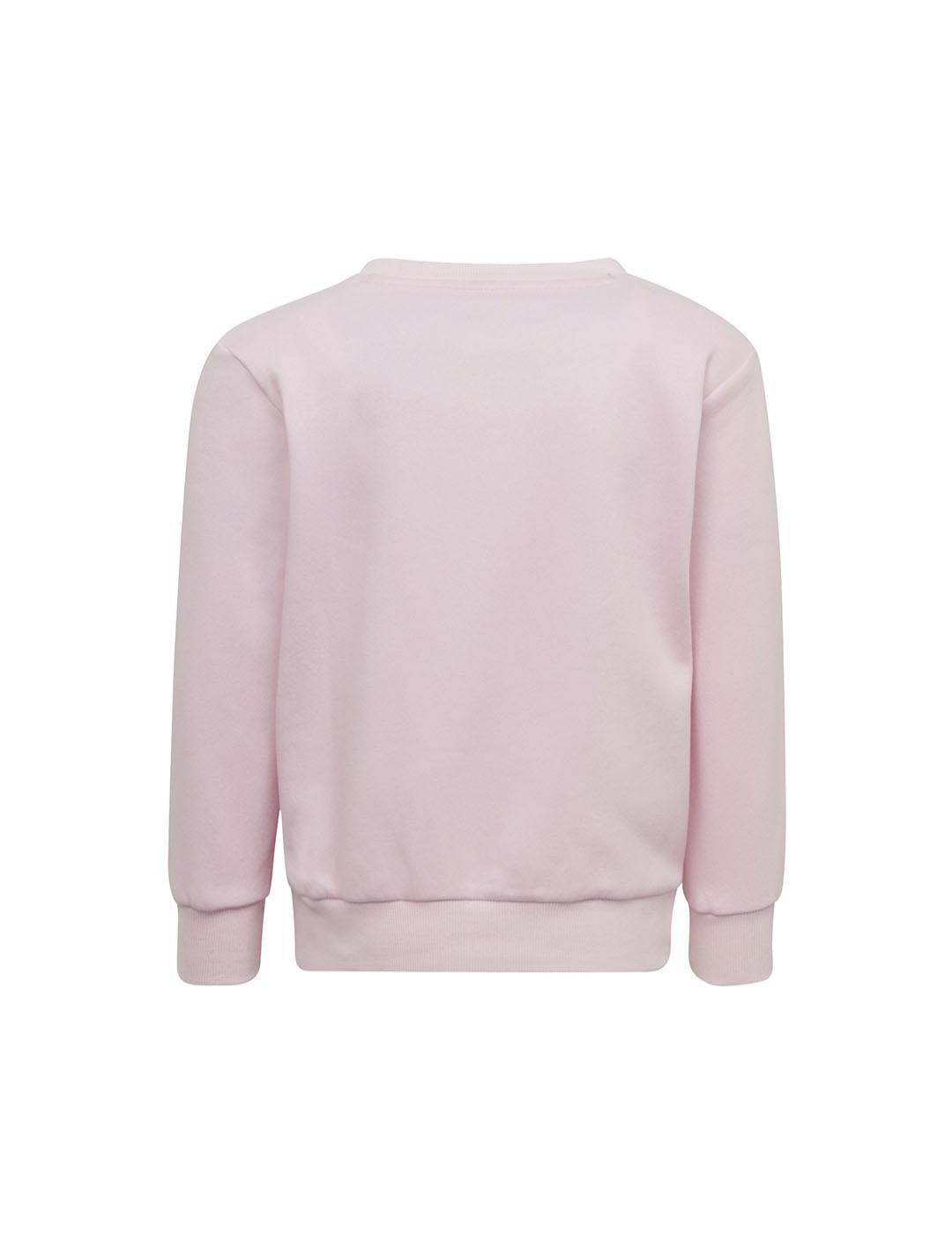Sudadera Niña adidas 3s Crew Rosa