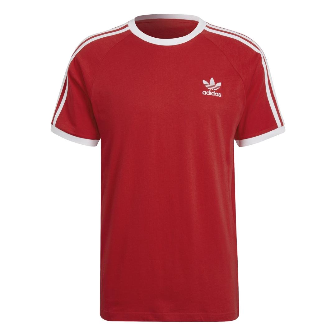 Camiseta Hombre adidas 3 Stripes Roja